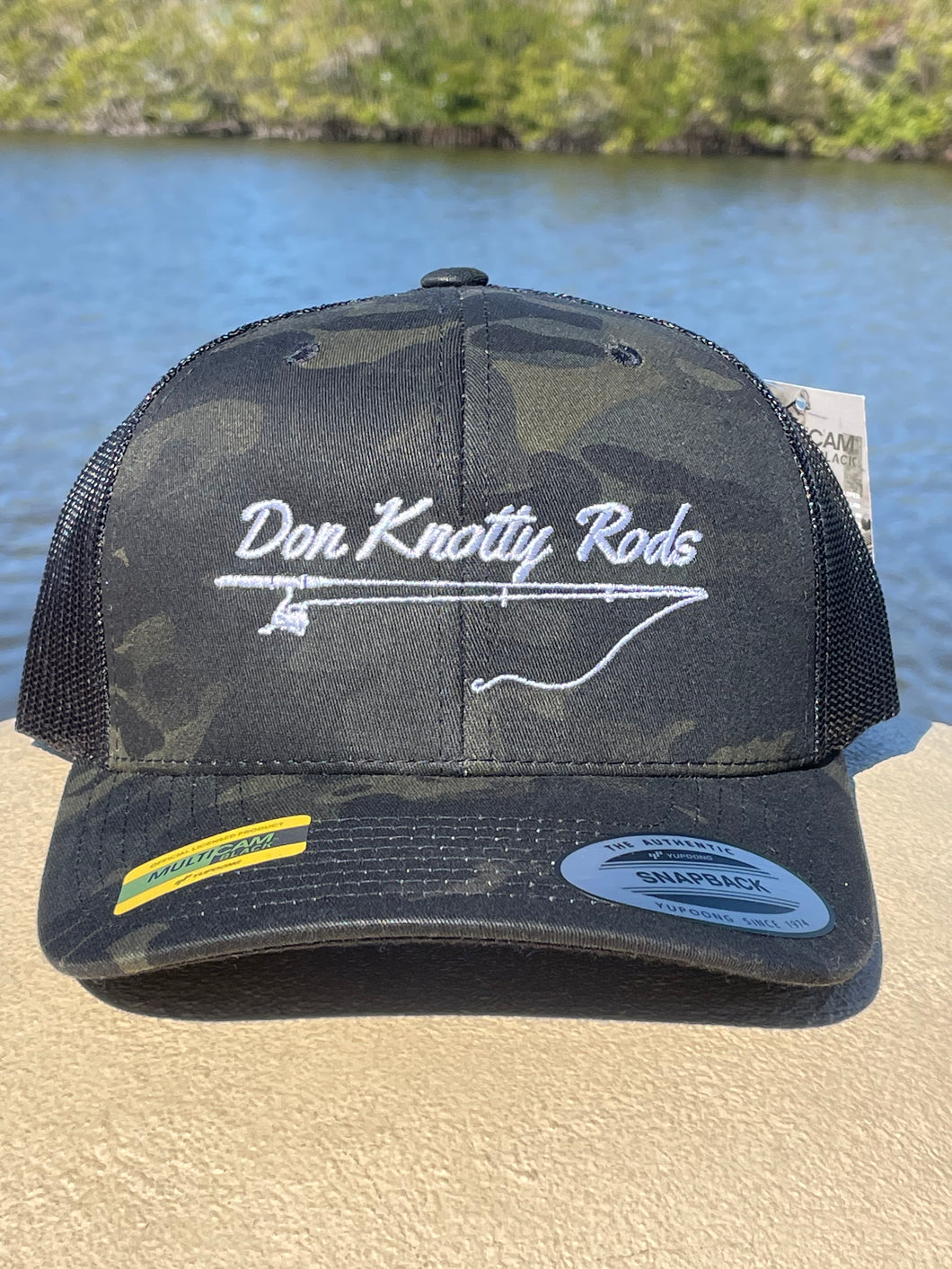 Don Knotty Rods Black Multi Cam Classic Trucker Hat